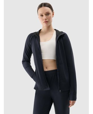 Women's regular quick-dry training sweatshirt - black