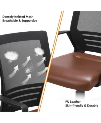 Home Office Desk Chair Mid Back Computer Chair