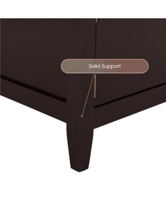 Improved Quality TV Stand with 2 Storage Doors