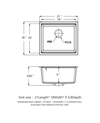 21x18 Inch White Granite Composite Quartz Workstation Undermount Kitchen Sink