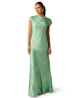 Women's Foiled Off-The-Shoulder Ball Gown