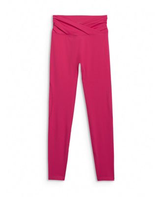 Women's quick-drying leggings for yoga and pilates - pink