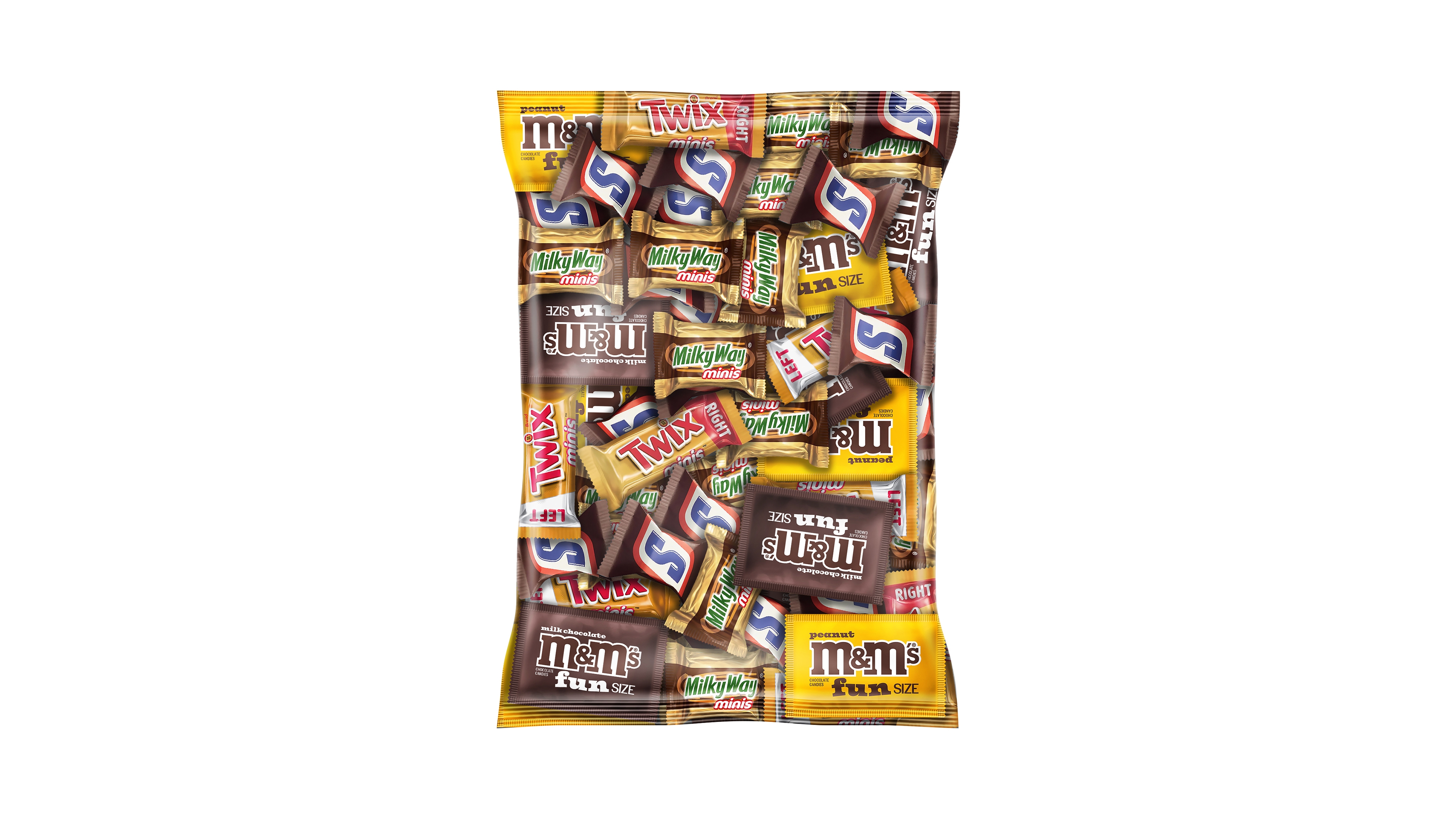 Mars Chocolate Favorites Minis Size Candy Bars Assorted Variety Mix Bag, 62.6 oz
