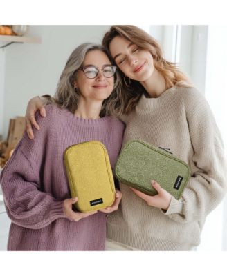 Travel Makeup Brush Holder Bag Cosmetic Brush Organizer Rococo 2 Pack