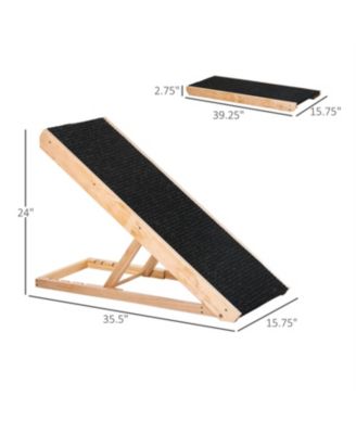 Elevated Dog Ramp with ease in Black