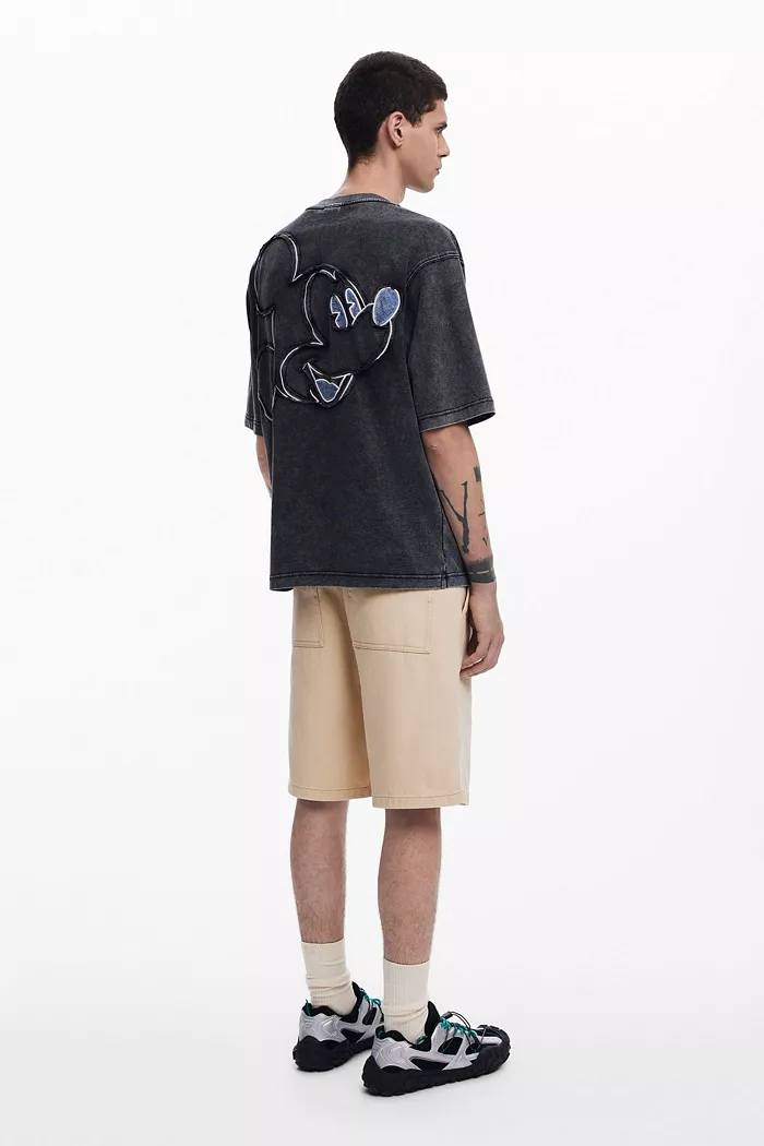Men's Denim T-shirt Mickey Mouse - thumbnail 3