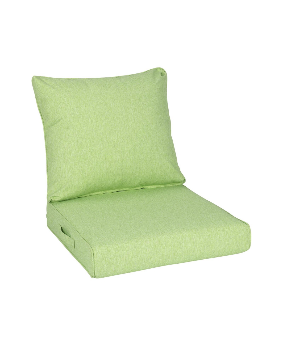 Aoodor Outdoor Deep Seat Cushion Set, Waterproof Patio Furniture Cushions with Adjustable Straps & Removable Cover, Set of 2