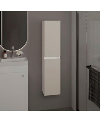 Burgaw Bathroom Cabinet, 2 Doors, 4 Shelves