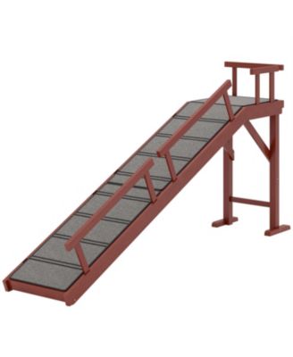 Wooden Dog Ramp for Outdoor & Indoor in Brown