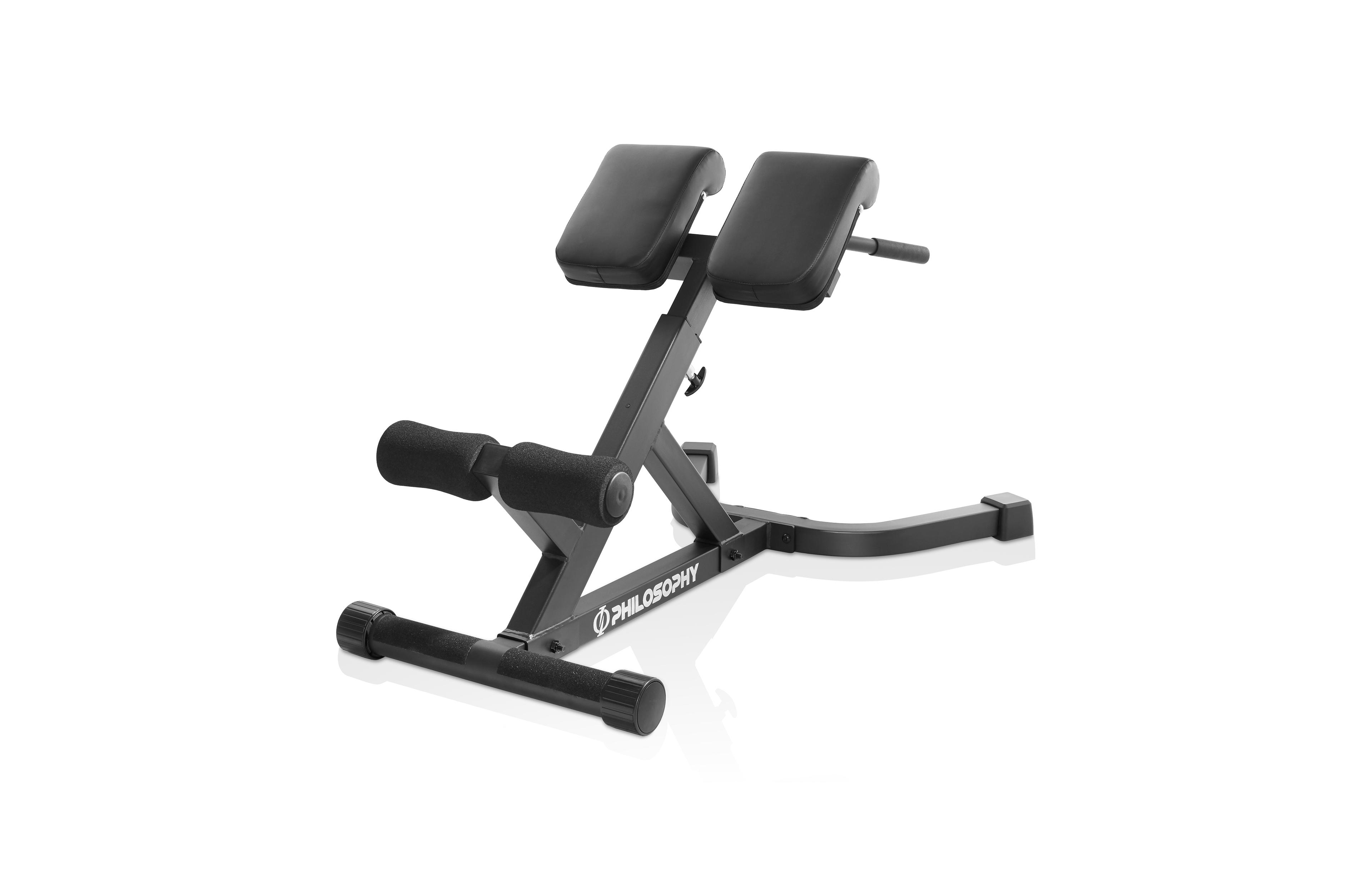 Philosophy Gym Hyper-Extension Roman Chair - Adjustable Lower Back Bench Machine