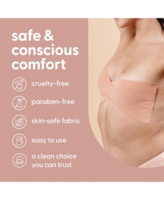 M3 Boob Lift Tape for Women Invisible Sweat Proof Stretchable Bra Tape for Strapless Dresses with Silicone Nipple Covers