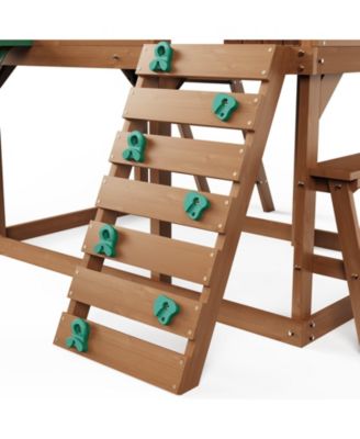 Kids Garden Playhouse with Slide and Ladder