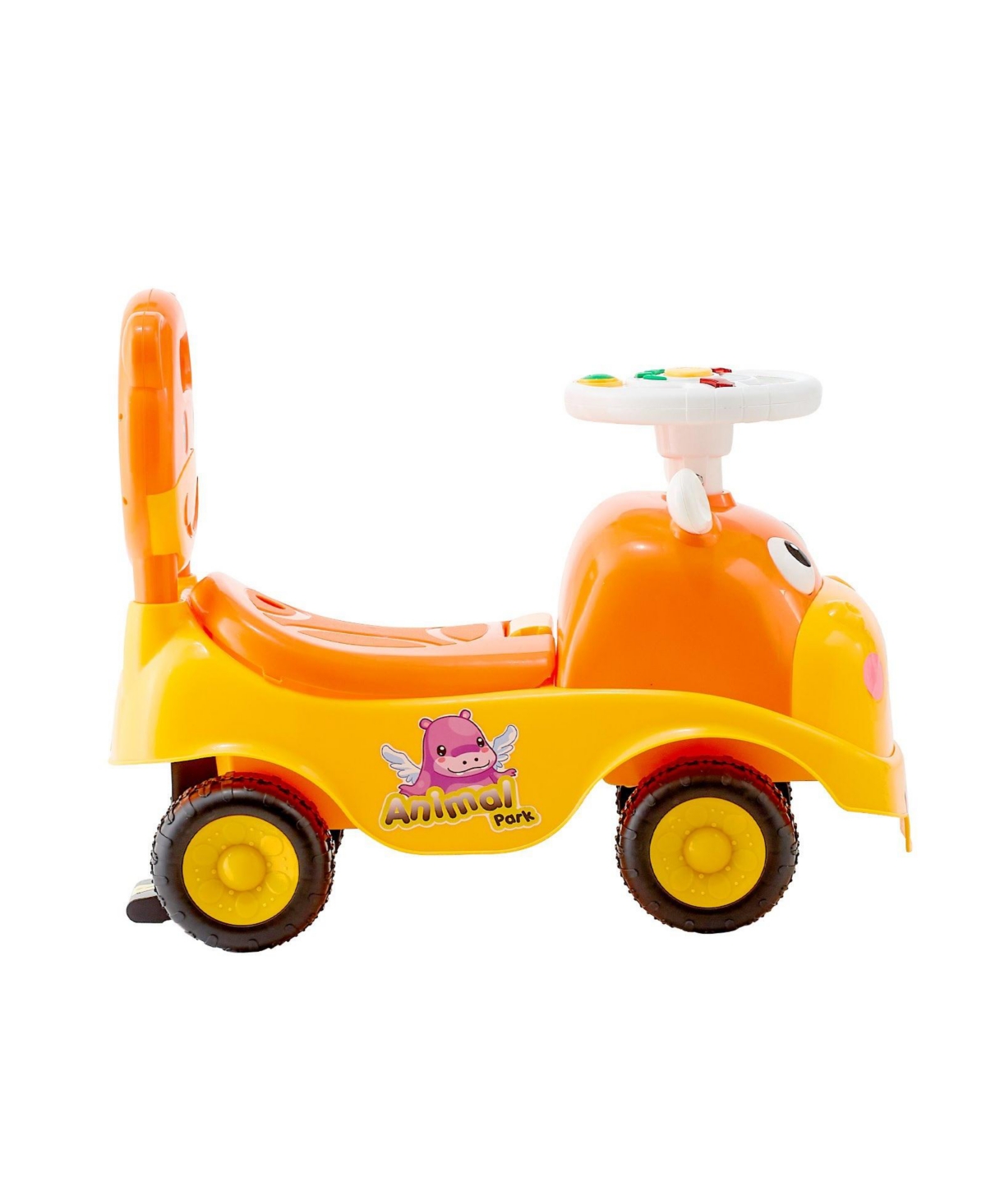 Mecale Ride On Toddler Push Car, Kids Ride-On Toy with Horn, Music and Storage