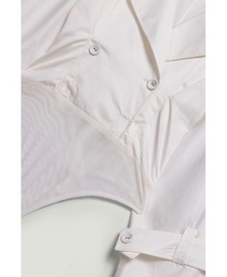 Women's Layered Collar Wrap Bodysuit