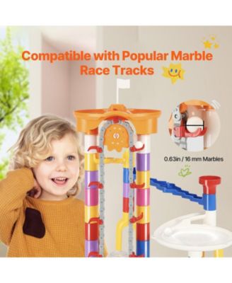 Marble Run Set, 230-Piece STEM Building Track with Motorized Elevator and Marbles