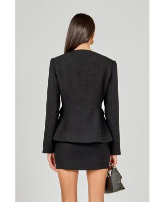Women's Round Neck Blazer