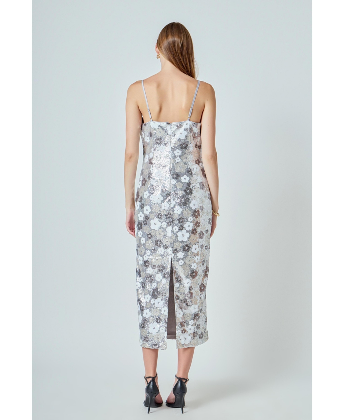 endless rose Women's Sequin Midi Dress