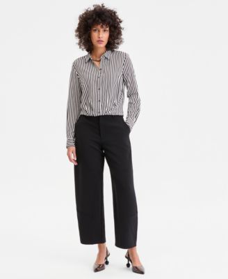 Women's Barrel-Leg Ankle Pants