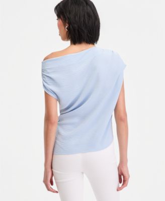 Women's Short Sleeve Asymmetric Blouse