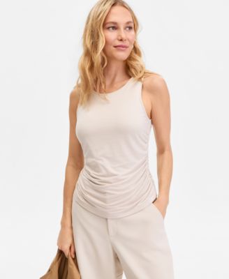 Women's Luxe-Layering Jersey Ruched Tank