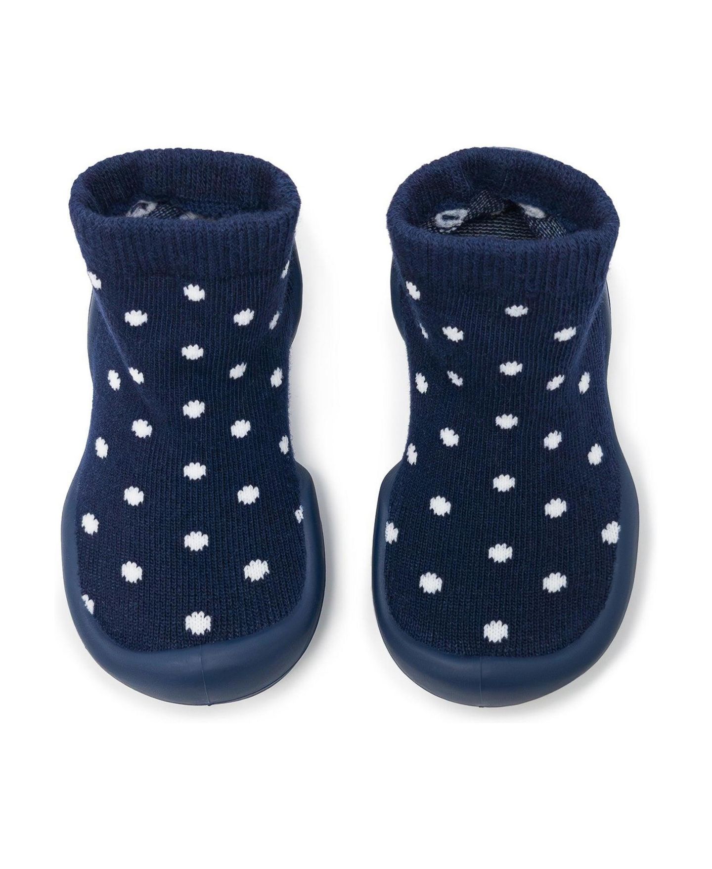 Обувь Komuello First Walk Sock Shoes Dotty Navy для мальчиков-малышей — фото 1