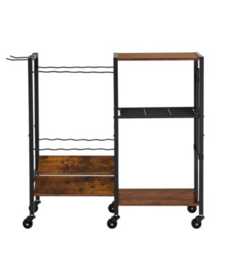 Fishing Rod Holder, 12-Rod Mobile Pole Rack Cart with Wheels for Garage or Home Fishing Gear Storage