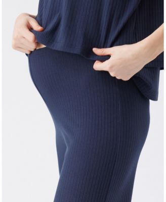 Maternity Ripe Cindy Rib Pant Navy