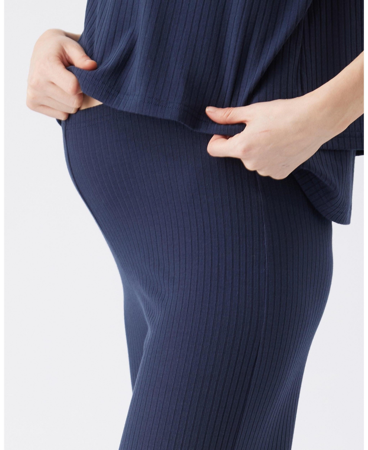 Ripe Maternity Cindy Rib Pant Navy