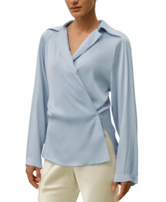 Women's Multipositional Silk Shirt