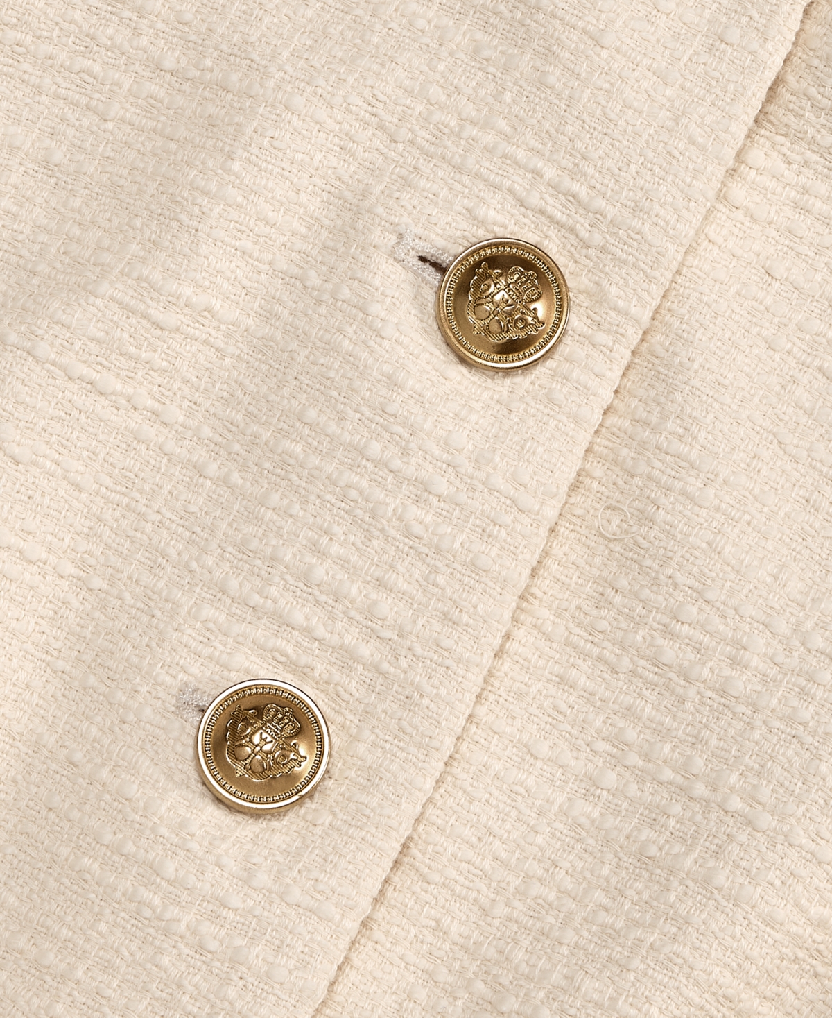 I.n.c. International Concepts Women's Collarless Cotton Tweed Jacket, Macy's Exclusive
