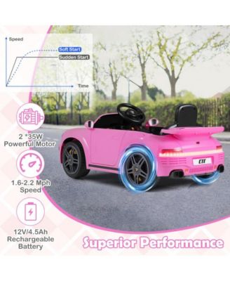 Kids Electric Ride On Car with Remote Control and Realistic Driving Features