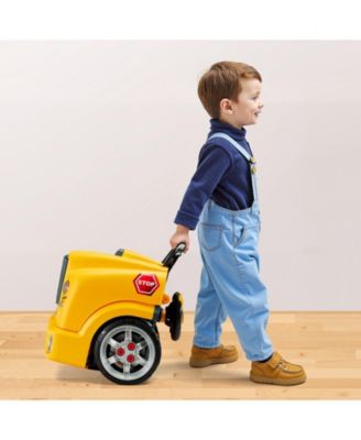 Engine Toy, 60 Pieces, Kids Mechanic Car Repair Set with Removable Parts, Lights and Sounds, Steering Wheel and Horn