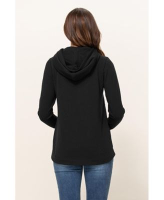 Maternity Half Zip Hoodie