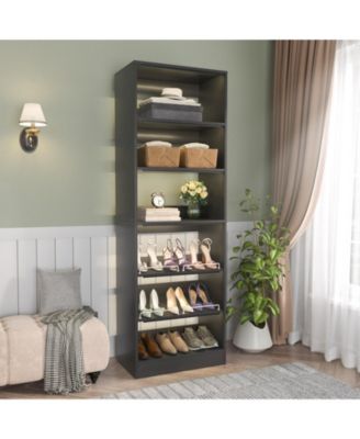 Closet Organizer with Adjustable Shoe Shelves