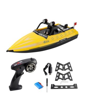 2.4GHz RC Jet Speedboat, 10 mph High-Speed Racing Boat with Safe Enclosed Propeller