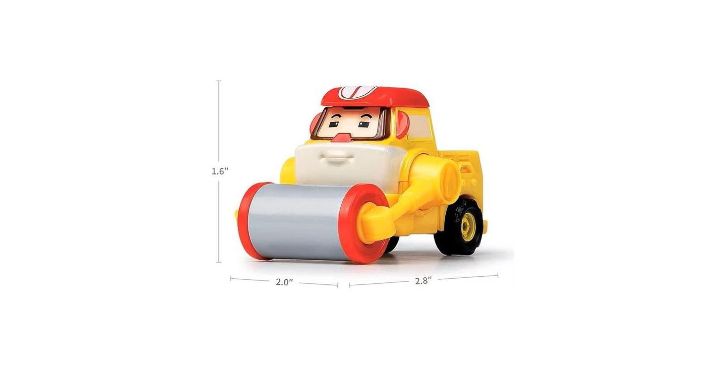 Детская игрушка Robocar Poli Die-Cast Cement Mixer Truck Construction Toy - Max Early Educational & Role-Play Toys for Toddlers Ages 1+ — фото 5