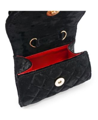 Girls Velvet Bloom handbag