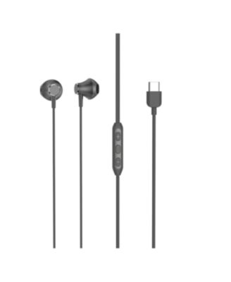 2 Pack (1 Gray and 1 White) In-Ear Earphones with Type-C Inputs For All Smart Phones