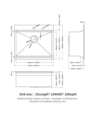 Inch Drop In Topmount Workstation Kitchen Sink 16 Gauge T304 Stainless Steel Single Bowl With Cutting Board Colander