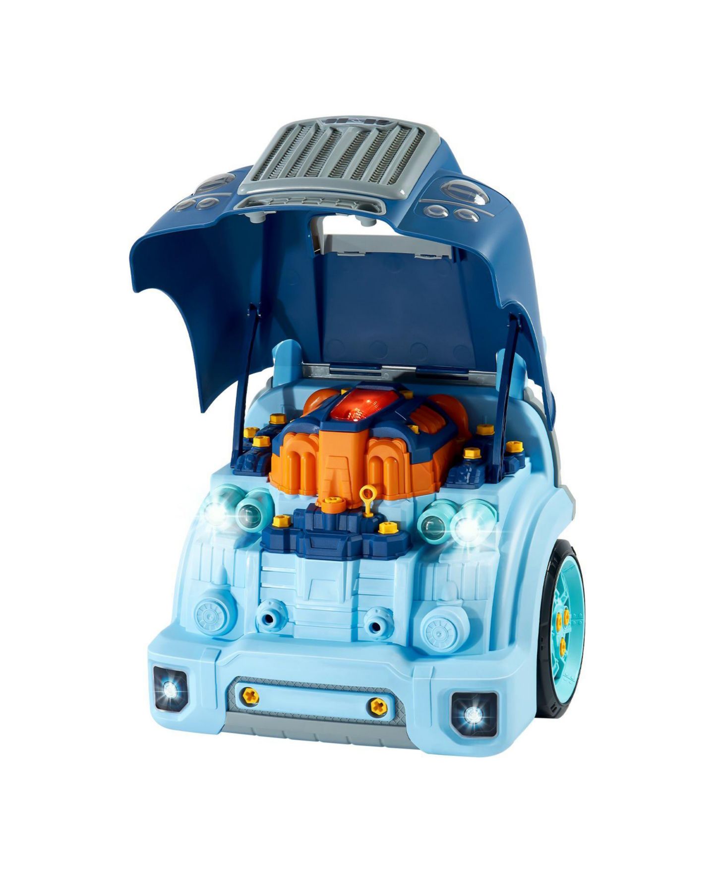 Детский игровой набор Slickblue Engine Mechanic 60-Piece Playset, Ages 3+, цвет: Синий — фото 9