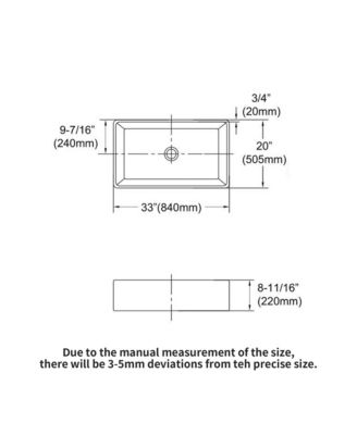 33x20x9 Inch Farmhouse Kitchen Sink Premium Porcelain Ceramic Apron Front Single Bowl With Stainless Steel Drain Assembly And Dish Grid