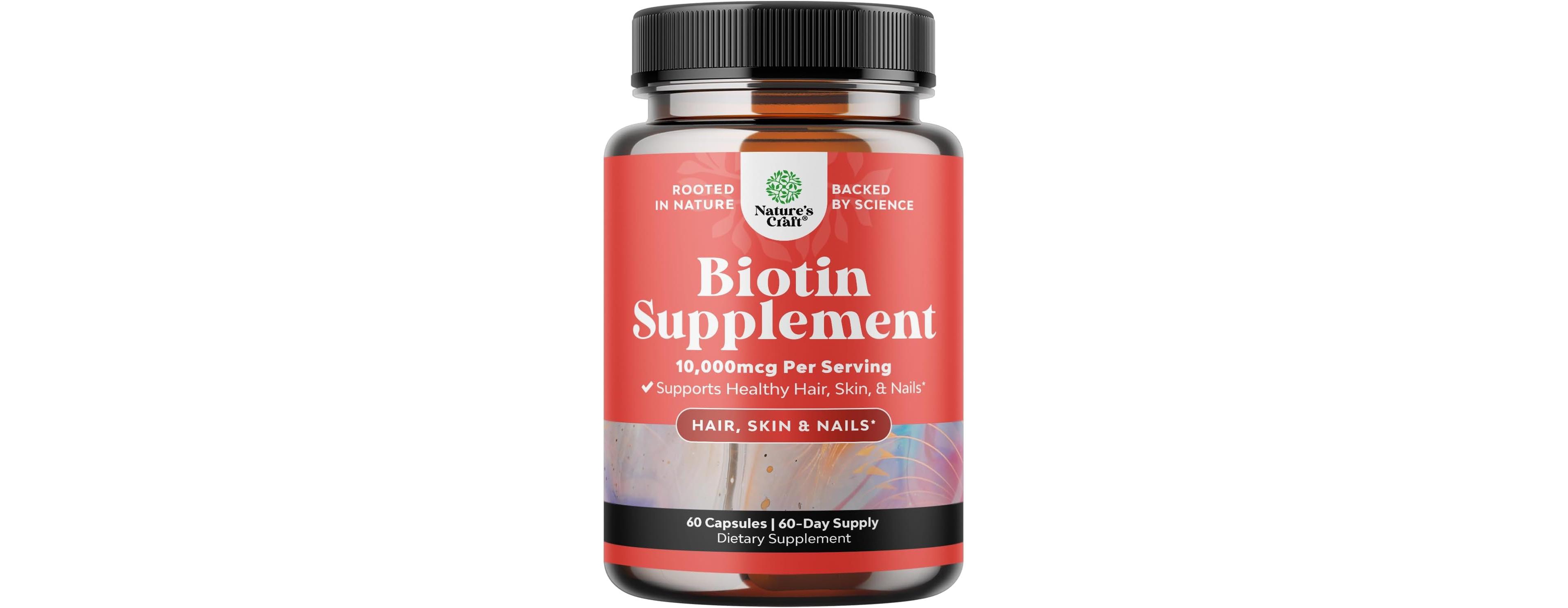 Nature's Craft Biotin Capsules, 60ct