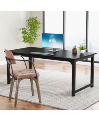 63” Executive Desk, Large Office Computer Desk with Thicken Frame, Modern Simple Workstation Business Furniture