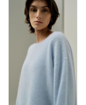 Women's Boat-Neck Brushed Cashmere Sweater