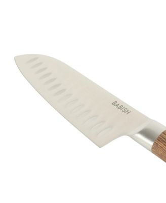 6.5-Inch Santoku Knife High-Carbon 1.4116 German Steel Kitchen Knife, Full-Tang Razor Sharp Blade for Chopping, Slicing, Dicing, Precision Prep