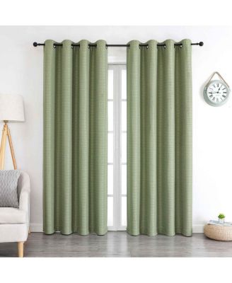 1 Piece Hotel Room Darkening Grommet Top Window Curtain Panel