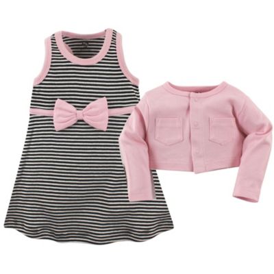 Baby Girls Essential Cotton Dress and Sweater Collection