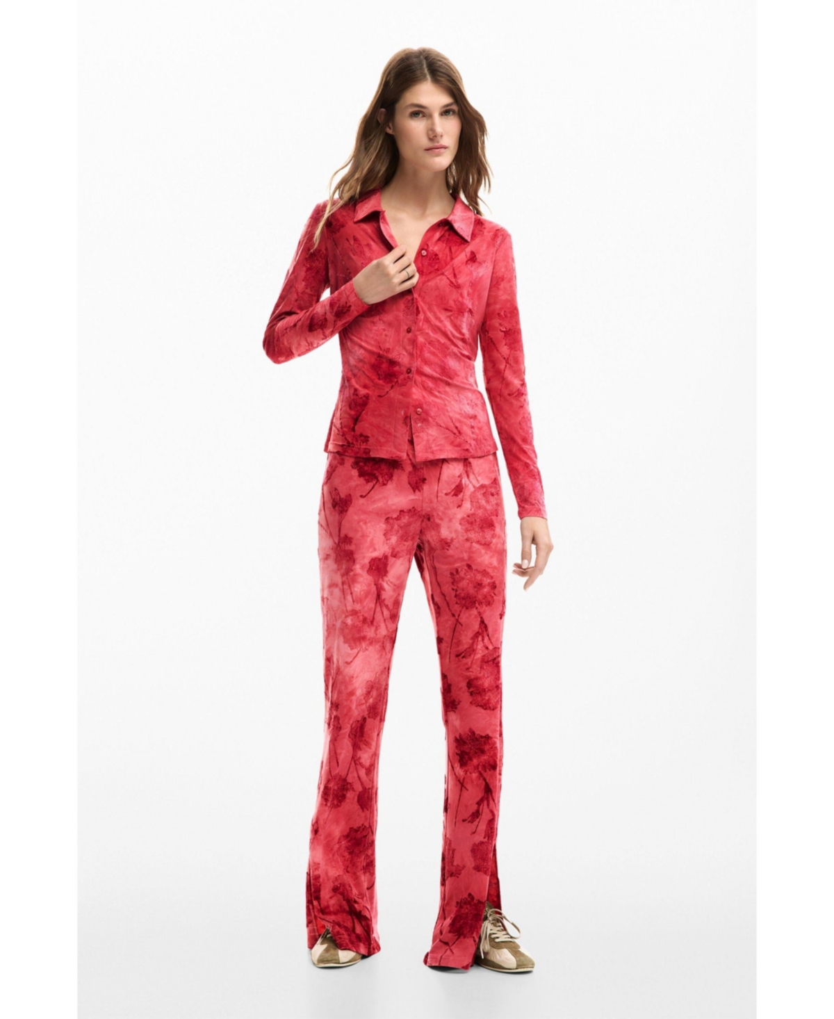 Desigual Women's Embroidered flower T-shirt