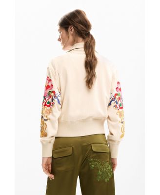 Women's Patch jacket with flowers