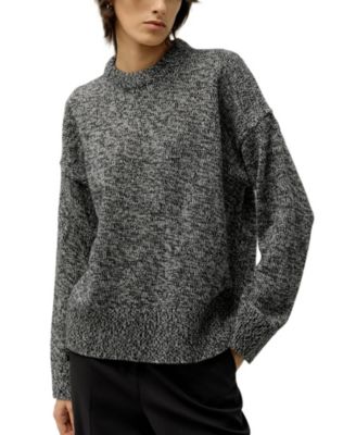 Women's Oversized Crewneck Wool-Cashmere Sweater